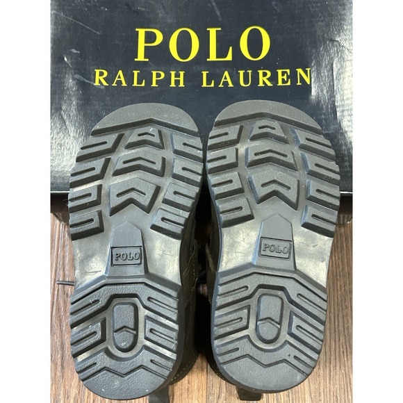 Ralph Lauren Polo Bear Ranger HI II Boots Leather Dark Brown Boys Size 8 M New - Picture 7 of 16